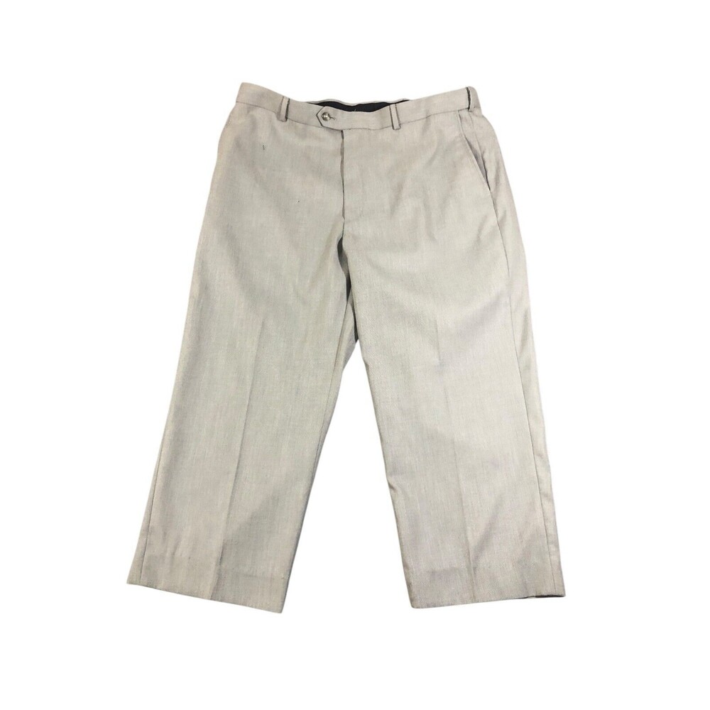 RoundTree Yorke Travelsmart Dress Pants Mens Gray 38x30